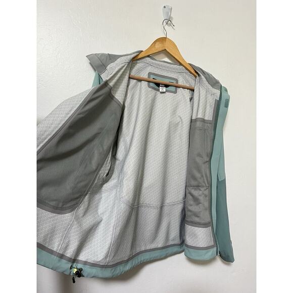 REI Womens Peak 2.5L Jacket Size XS Teal Hiking Outdoors Hooded Gorpcore Camping - Picture 7 of 10